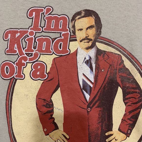 American Classic I'm Kind of a Big Deal Shirt Tshirt  Anchorman - L - Picture 3 of 5